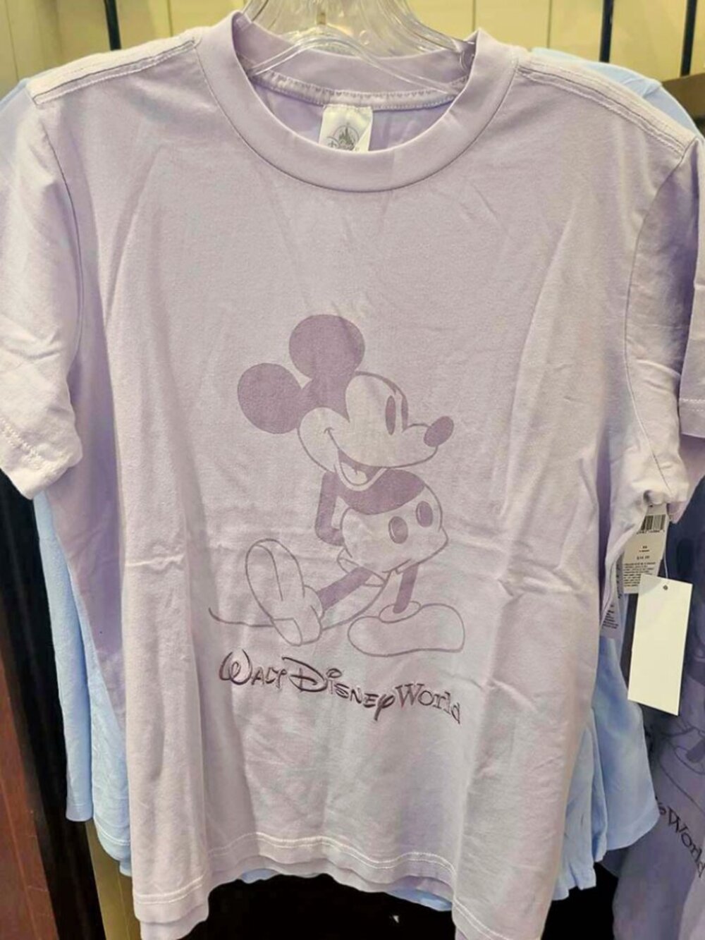 Disney Parks Lavender Classic Mickey Standing Tee - Women's Medium